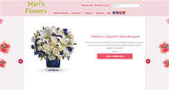 Desktop Screenshot of marisflowers.com
