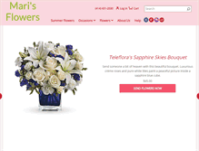 Tablet Screenshot of marisflowers.com